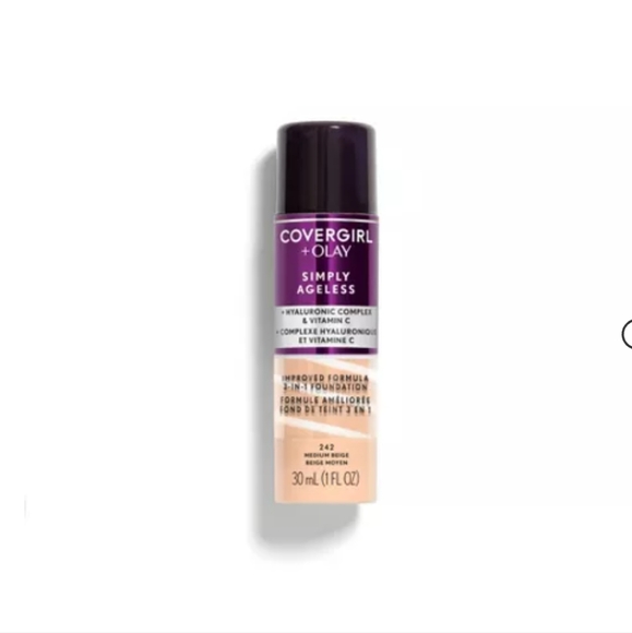 🆕🌀Cover Girl and Olay 3 in 1 Moisturizing, Simply Ageless Foundation #242 - Picture 1 of 5